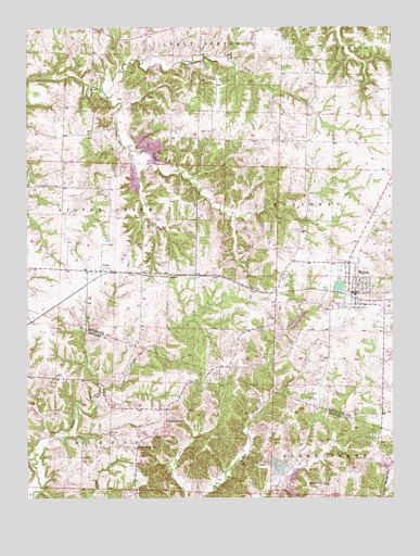 Higbee, MO USGS Topographic Map