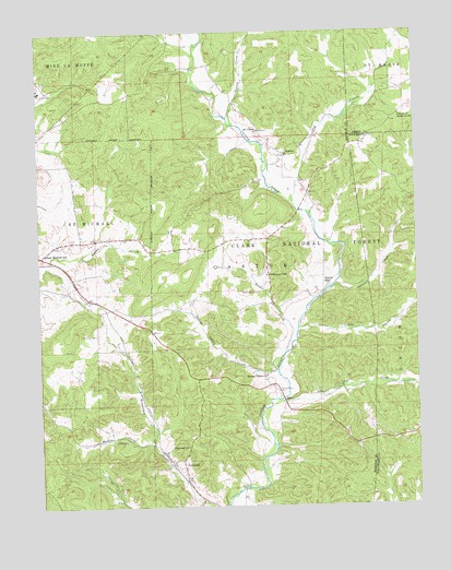 Higdon, MO USGS Topographic Map