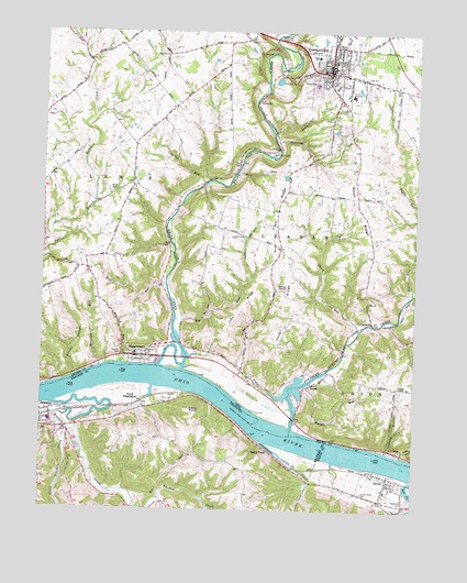 Higginsport, OH USGS Topographic Map