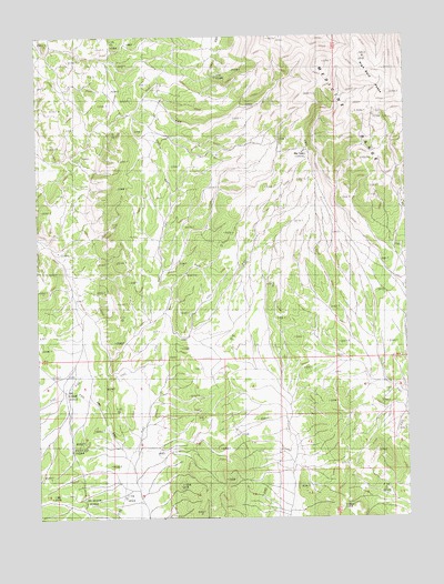 High Bald Peaks, NV USGS Topographic Map