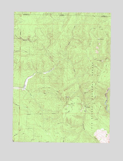 High Divide, CA USGS Topographic Map