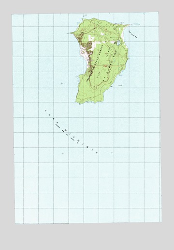 High Island, MI USGS Topographic Map