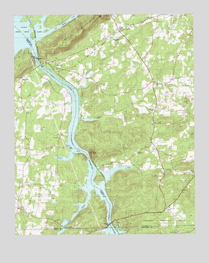 High Rock, NC USGS Topographic Map