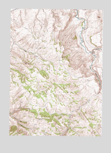 Higham Peak, ID USGS Topographic Map