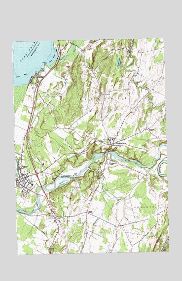 Highgate Center, VT USGS Topographic Map