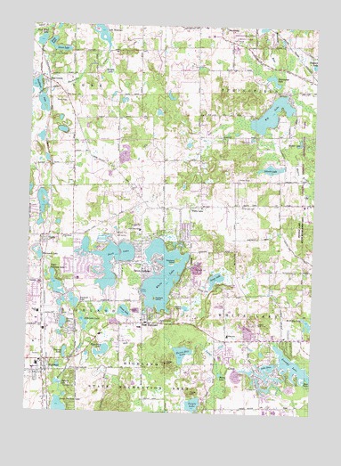 Highland, MI USGS Topographic Map