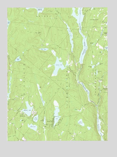 Highland Lake, NY USGS Topographic Map