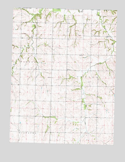 Highland NW, KS USGS Topographic Map