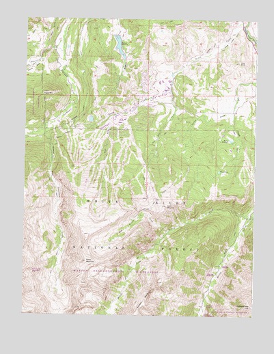 Highland Peak, CO USGS Topographic Map
