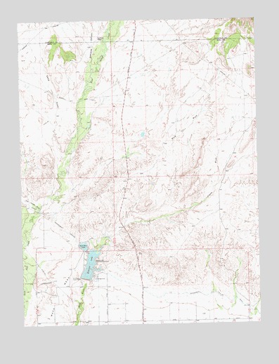 Highline Lake, CO USGS Topographic Map