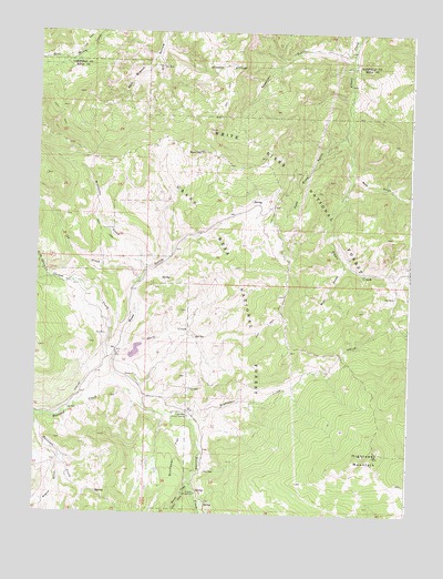 Hightower Mountain, CO USGS Topographic Map