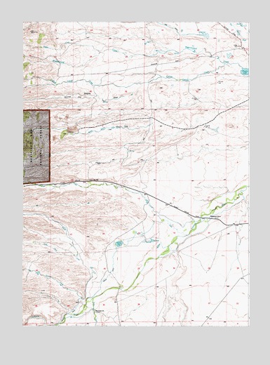 Hightower SW, WY USGS Topographic Map