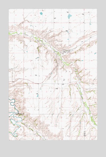 Highwood, MT USGS Topographic Map