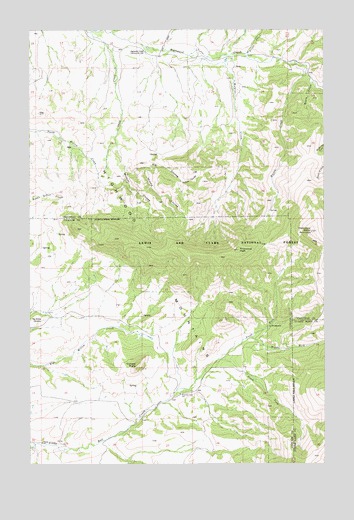 Highwood Baldy, MT USGS Topographic Map