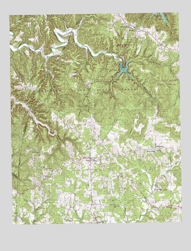 Hilham, TN USGS Topographic Map