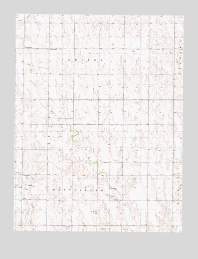 Hill City NW, KS USGS Topographic Map