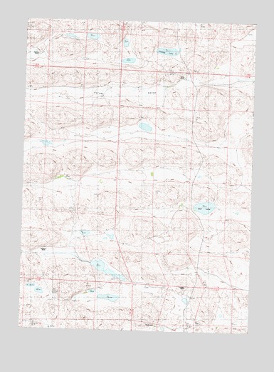 Hill Lake, NE USGS Topographic Map