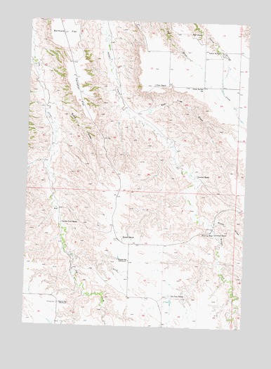 Hilland NW, SD USGS Topographic Map