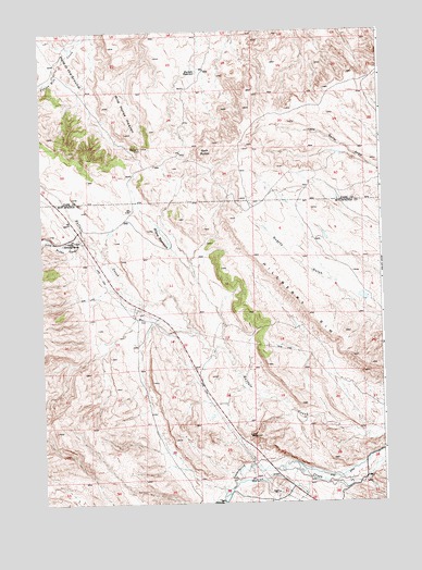 Hillberry Rim, WY USGS Topographic Map
