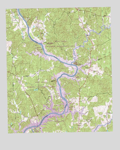 Hillcrest, GA USGS Topographic Map