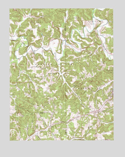 Hillham, IN USGS Topographic Map