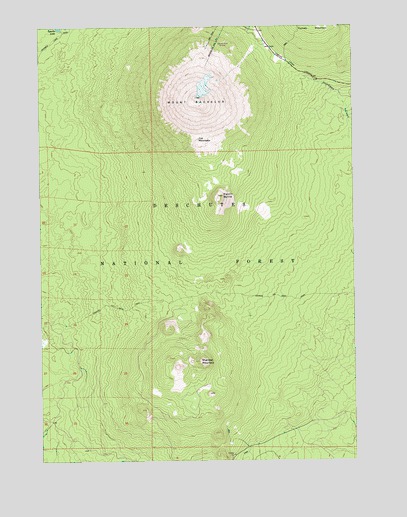 Mount Bachelor, OR USGS Topographic Map