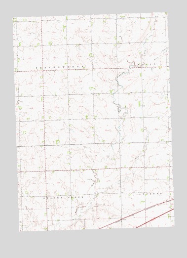 Hills NE, MN USGS Topographic Map