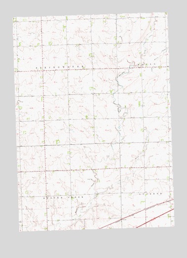 Hills NE, MN USGS Topographic Map