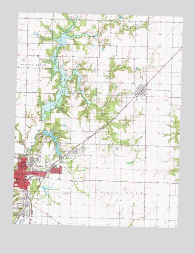 Hillsboro, IL USGS Topographic Map