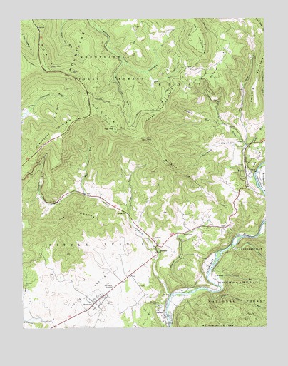 Hillsboro, WV USGS Topographic Map