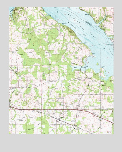 Hillsboro, AL USGS Topographic Map