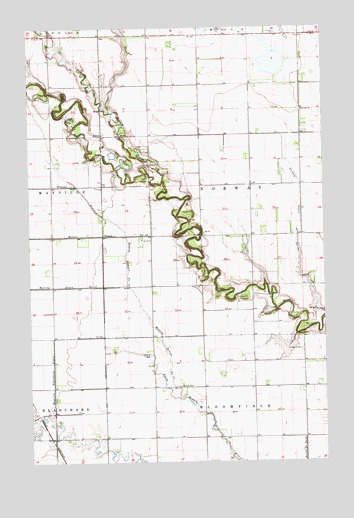 Hillsboro NW, ND USGS Topographic Map