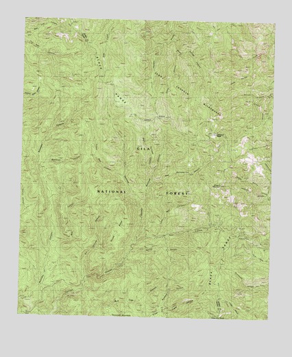 Hillsboro Peak, NM USGS Topographic Map