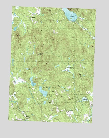 Hillsboro Upper Village, NH USGS Topographic Map