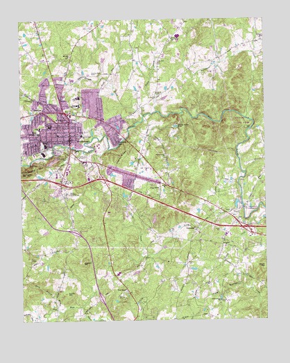 Hillsborough, NC USGS Topographic Map