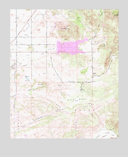 Bachelor Mountain, CA USGS Topographic Map