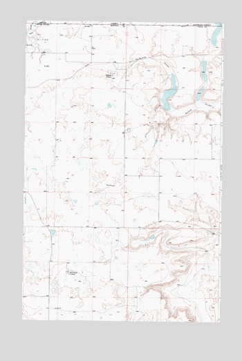 Hillside Colony, MT USGS Topographic Map