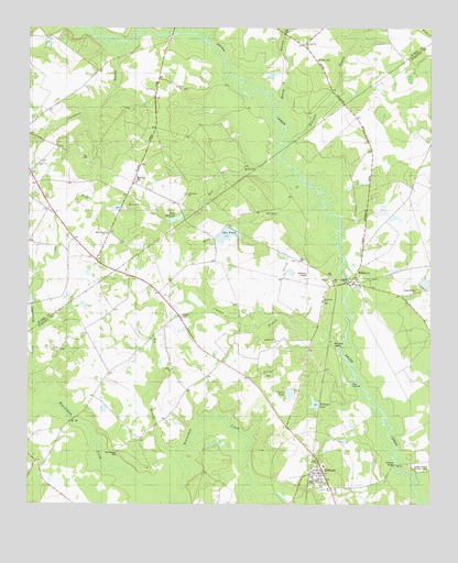 Hilltonia, GA USGS Topographic Map