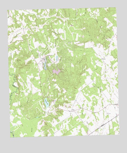 Hilltop Lakes, TX USGS Topographic Map