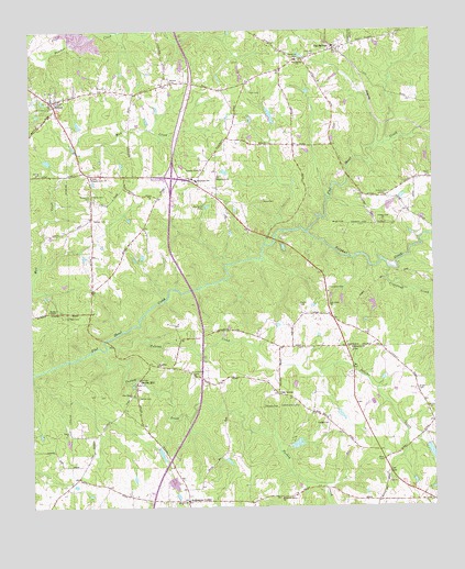 Hilyer, GA USGS Topographic Map