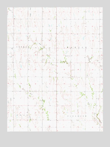 Bachelors Run, KS USGS Topographic Map