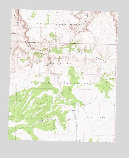 Hindu Canyon, AZ USGS Topographic Map