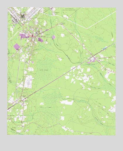 Hinesville, GA USGS Topographic Map