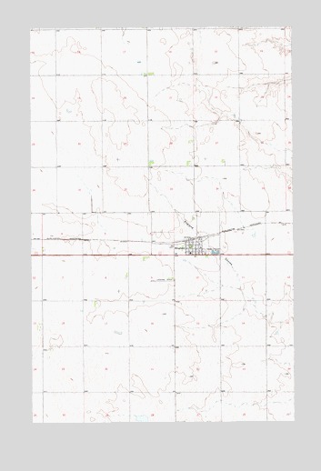 Hingham, MT USGS Topographic Map