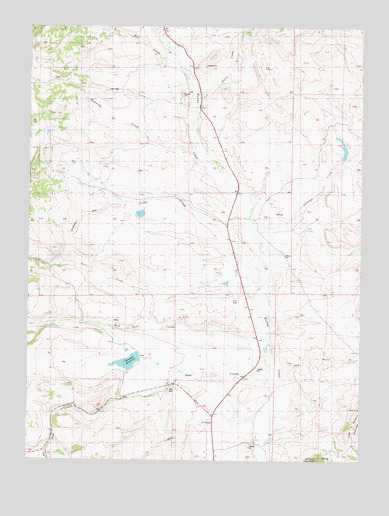 Hinman Reservoir, CO USGS Topographic Map