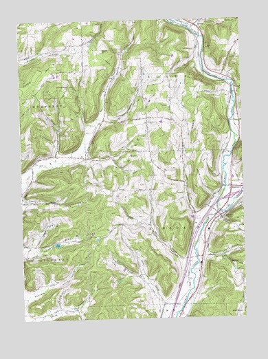 Hinsdale, NY USGS Topographic Map