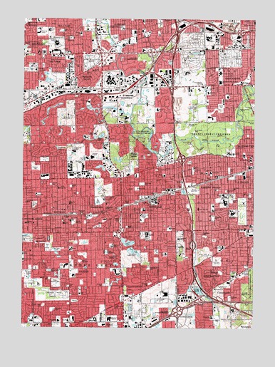 Hinsdale, IL USGS Topographic Map