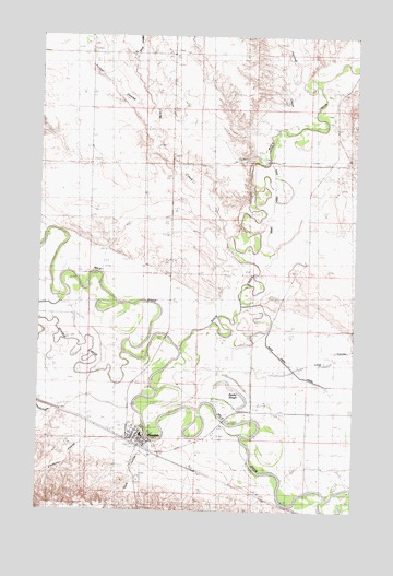 Hinsdale, MT USGS Topographic Map