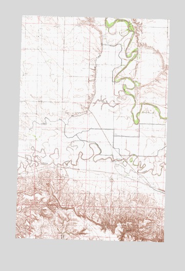 Hinsdale NW, MT USGS Topographic Map