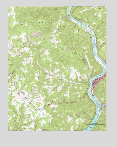 Hinton, WV USGS Topographic Map